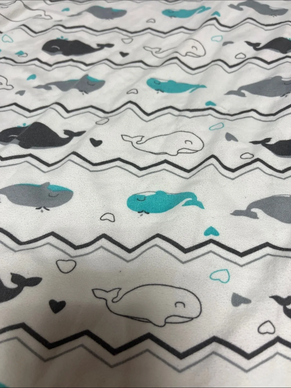 Pack and Play Unisex Elephant & Whale Fitted Crib Sheets - Gray & White